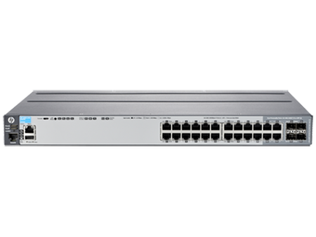 HP 2620-24-POE+ SWITCH, LAYER2, 24 X 10/100 + 2 X GIG + 2 XSFP PORTS, MANAGED, LIFE WTY, J9625A