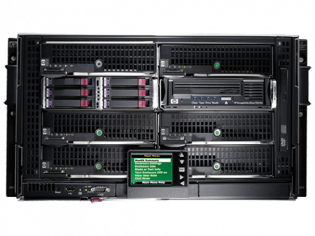HPE BLc7000 Platinum Encl with1PH 6PS 10 FAN 16 Insight Control Licenses, 681842-B21
