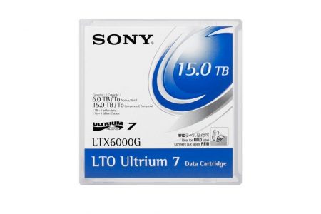 SONY LTO7 - 6.0TB/15.0TB, LTX6000G, THERMO, W/CASE, NO LABEL